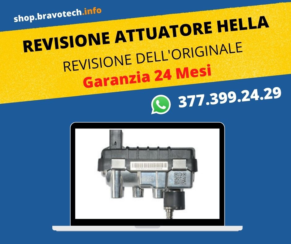 Revisione Attuatore Hella 6NW009660 | 1000E.000469-025 G-025 Garanzia 24 mesi