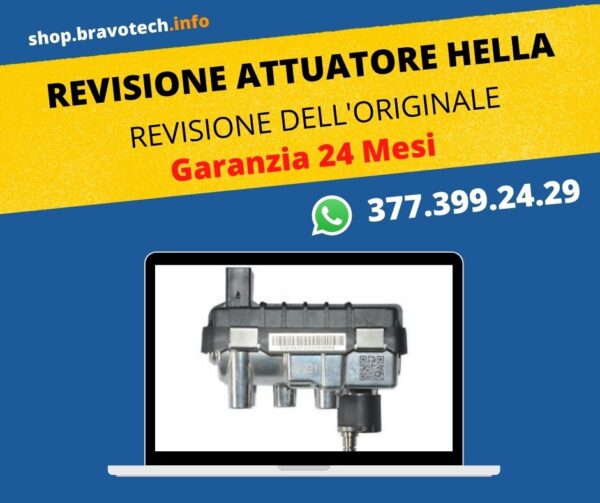 Revisione Attuatore Hella 6NW008412 | DEE003334-024 G-120 Garanzia 24 mesi